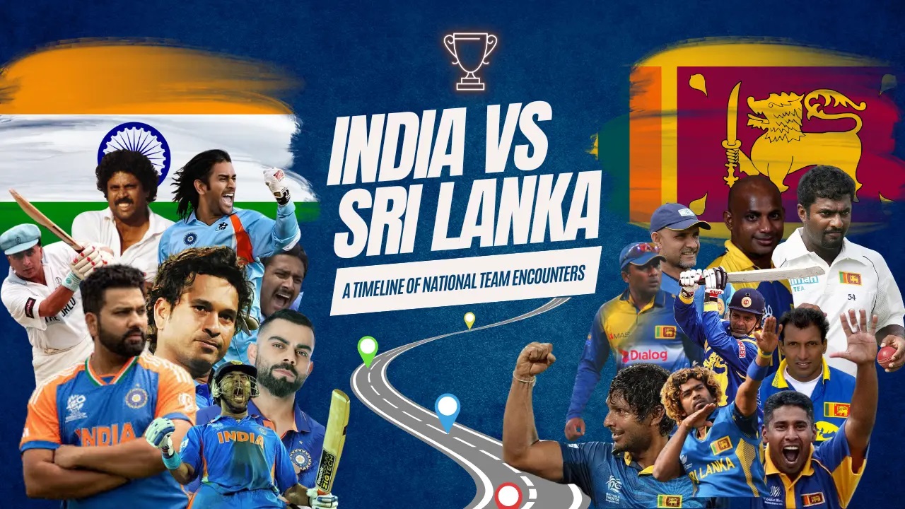 sri lanka national cricket team vs india national cricket team timeline